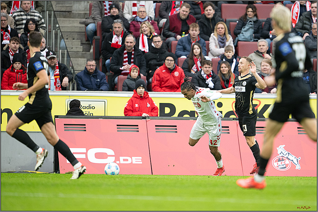 2. Fussball Bundesliga, 1.FC Köln - SV 07 Elversberg, 25.01.2025